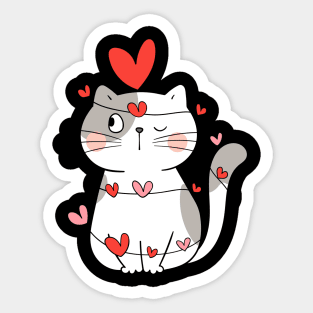 CAT LOVE Sticker